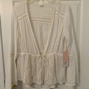 Cream Sun & Shadow too with front tie